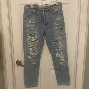 American Eagle Hi-Rose Girlfriend Jeans Size 10